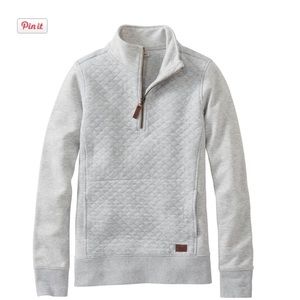 L.L. Bean Women's Quilted Quarter-Zip Pullover XS